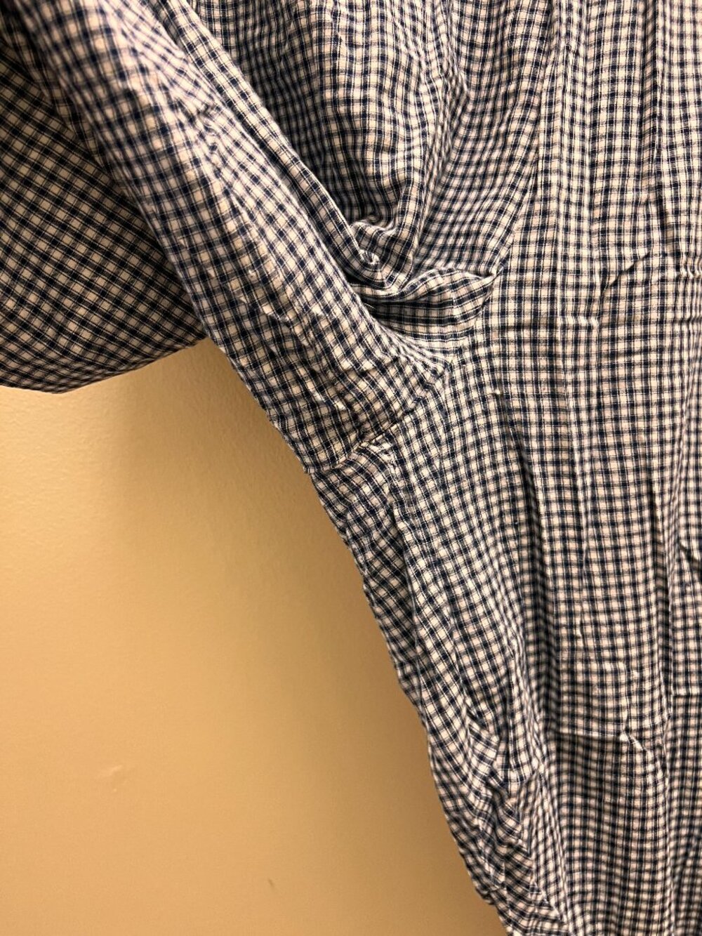 Sonderhaus Blue Plaid Boxer Pants 3XL Cotton Ruffle Hem - Picture 7 of 11